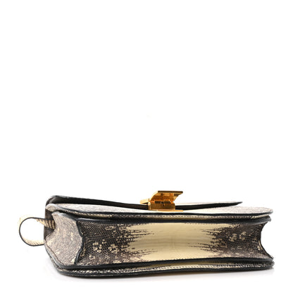 Celine Lizard Medium Classic Box Flap Bag Natural 4 of 9