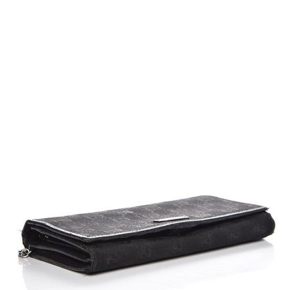 Gucci Monogram Metal Bar Chain Wallet Black 4 of 14