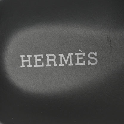 Hermes Suede Calfskin Go Mules 36 Black 7 of 9