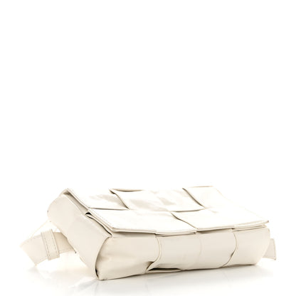 Bottega Veneta Paper Calfskin Intrecciato Cassette Belt Bag White 4 of 11
