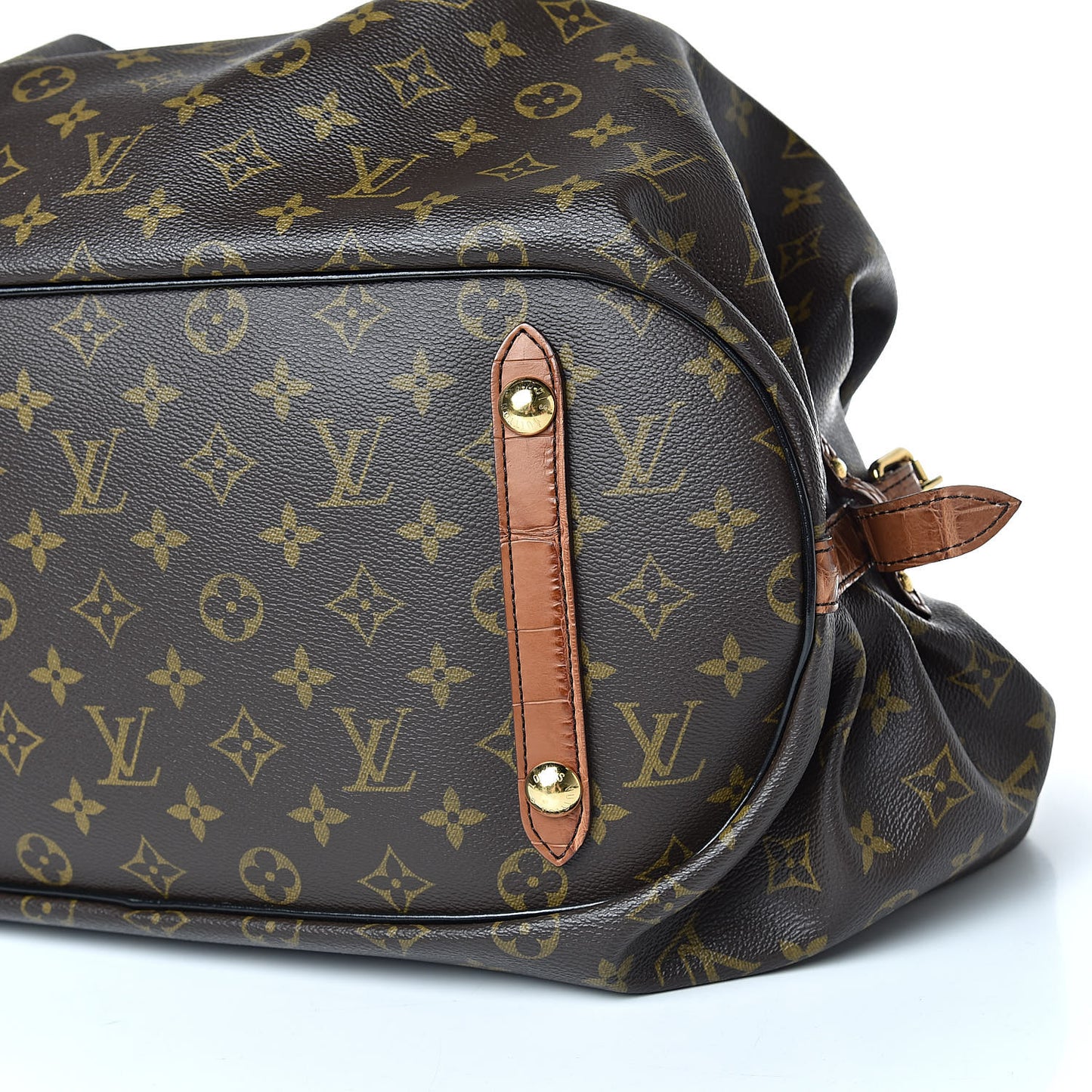 Monogram Alligator Trim Mahina XL