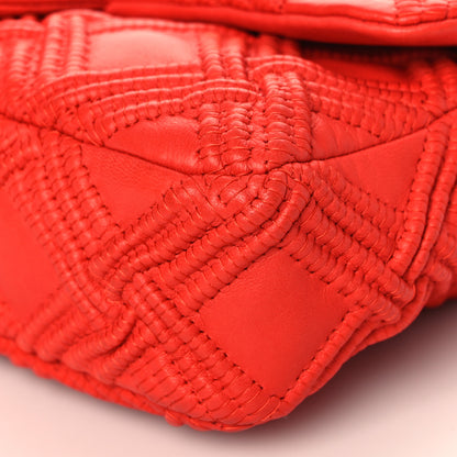 Chanel Lambskin Stitch Small Walk Of Fame Rectangular Flap Red 7 of 7
