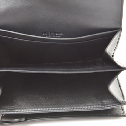 Bottega Veneta Nappa Intrecciato Continental Compact Wallet Black 5 of 8