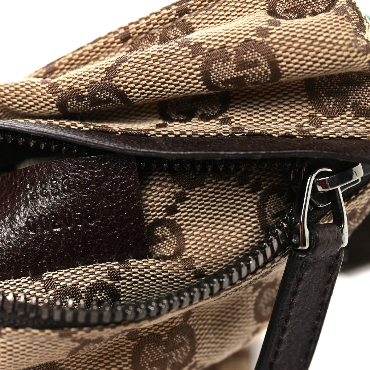 GUCCI GG Monogram Double Pocket Belt Bag Dark Brown GUCCI GG Monogram Double Pocket Belt Waist Bag Dark Brown  main image 3
