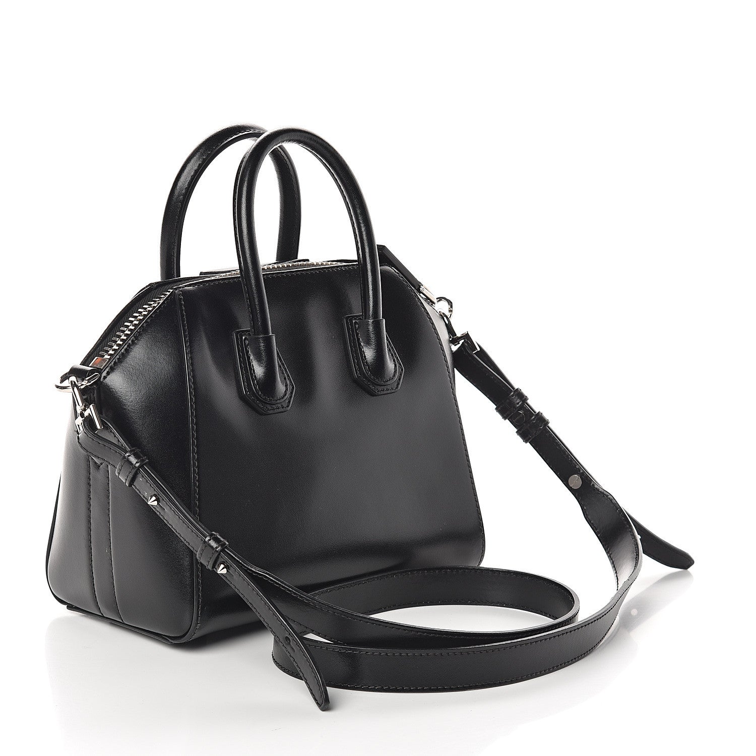 Givenchy Shiny Lord Calfskin Mini Antigona Black 2 of 8