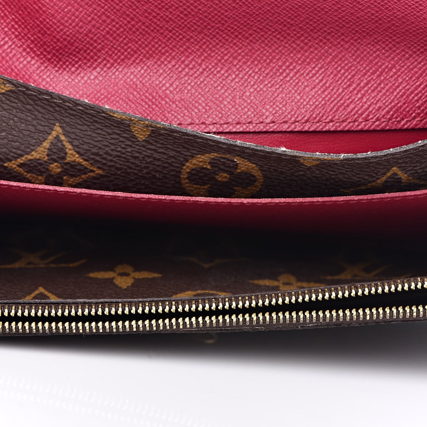 Monogram Emilie Wallet Fuchsia