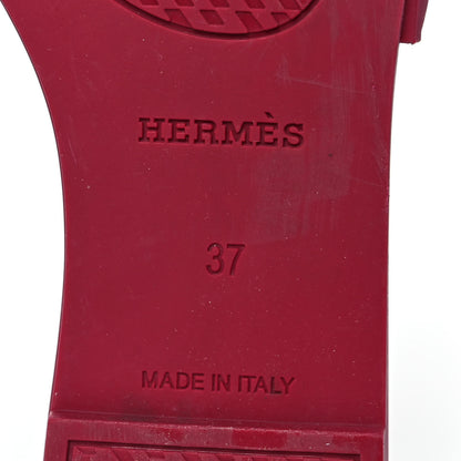 Hermes Rubber Aloha Sandals 37 Rose Baie 6 of 8