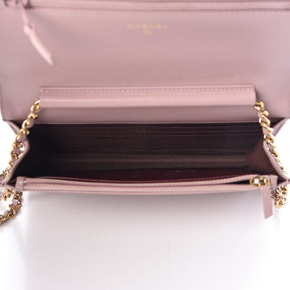 Chanel Sheepskin Quilted Mademoiselle Vintage Wallet On Chain WOC Pink 5 of 12