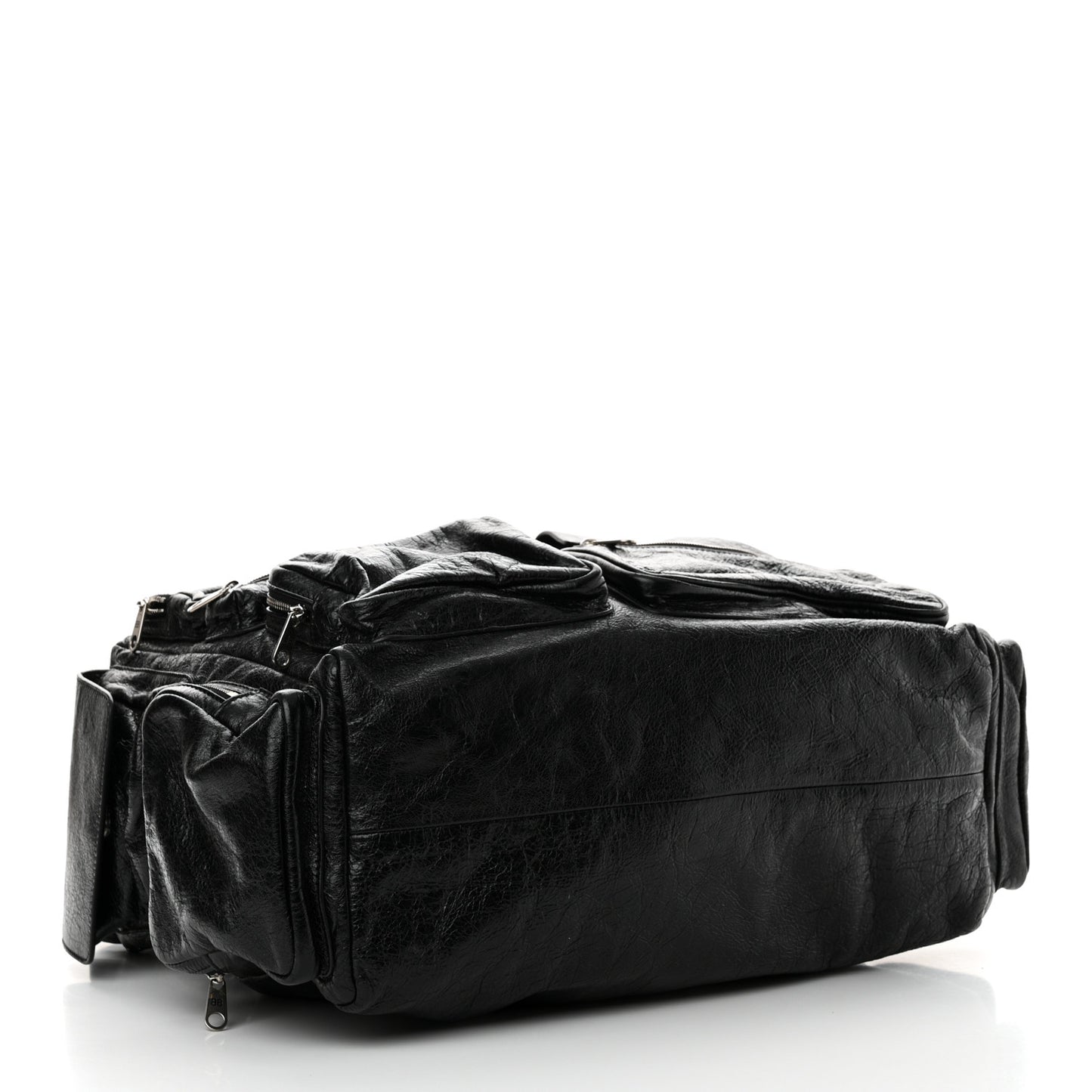 Agneau Arena Superbusy Large Sling Zip Shoulder Bag Black