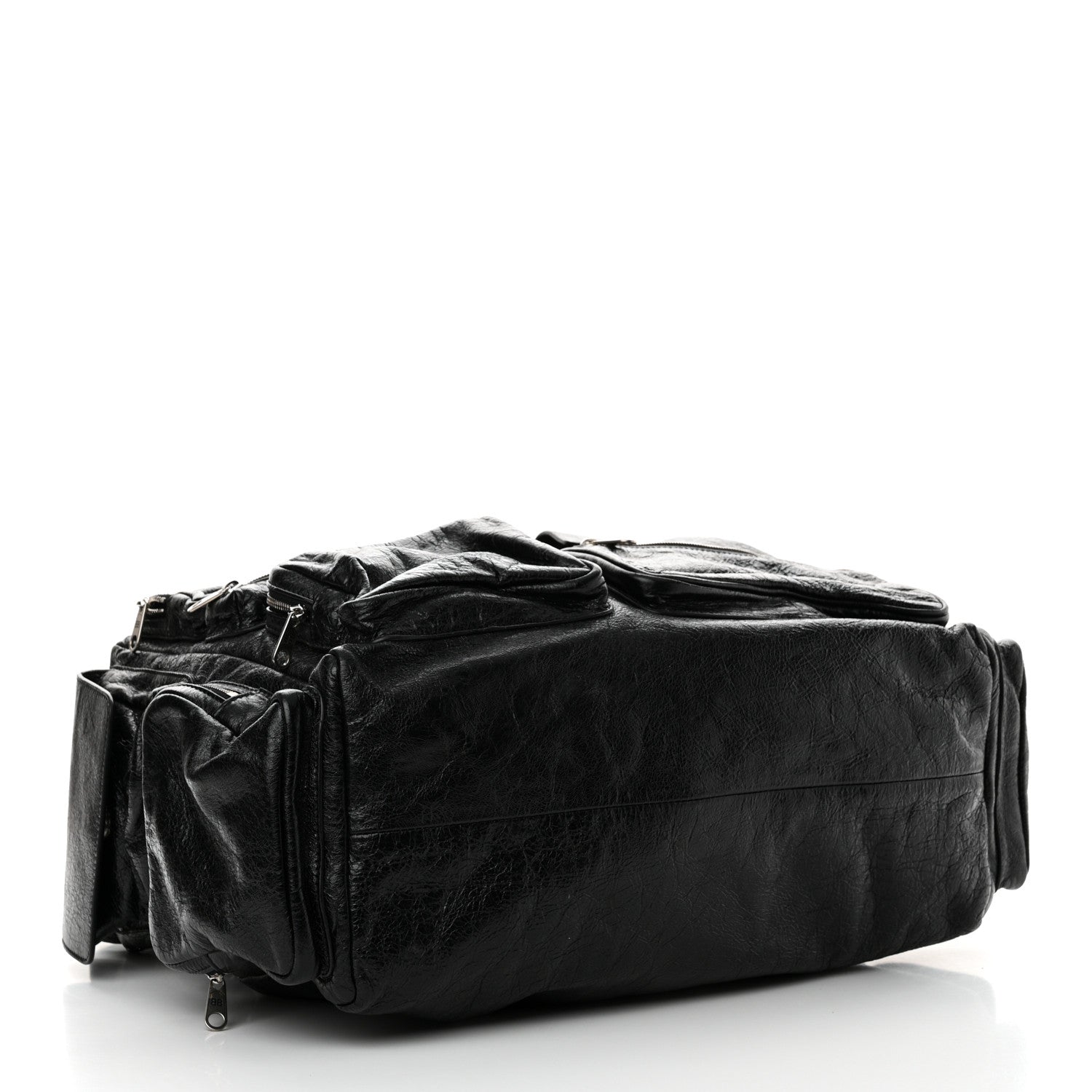 Balenciaga Agneau Arena Superbusy Large Sling Zip Shoulder Bag Black 4 of 13