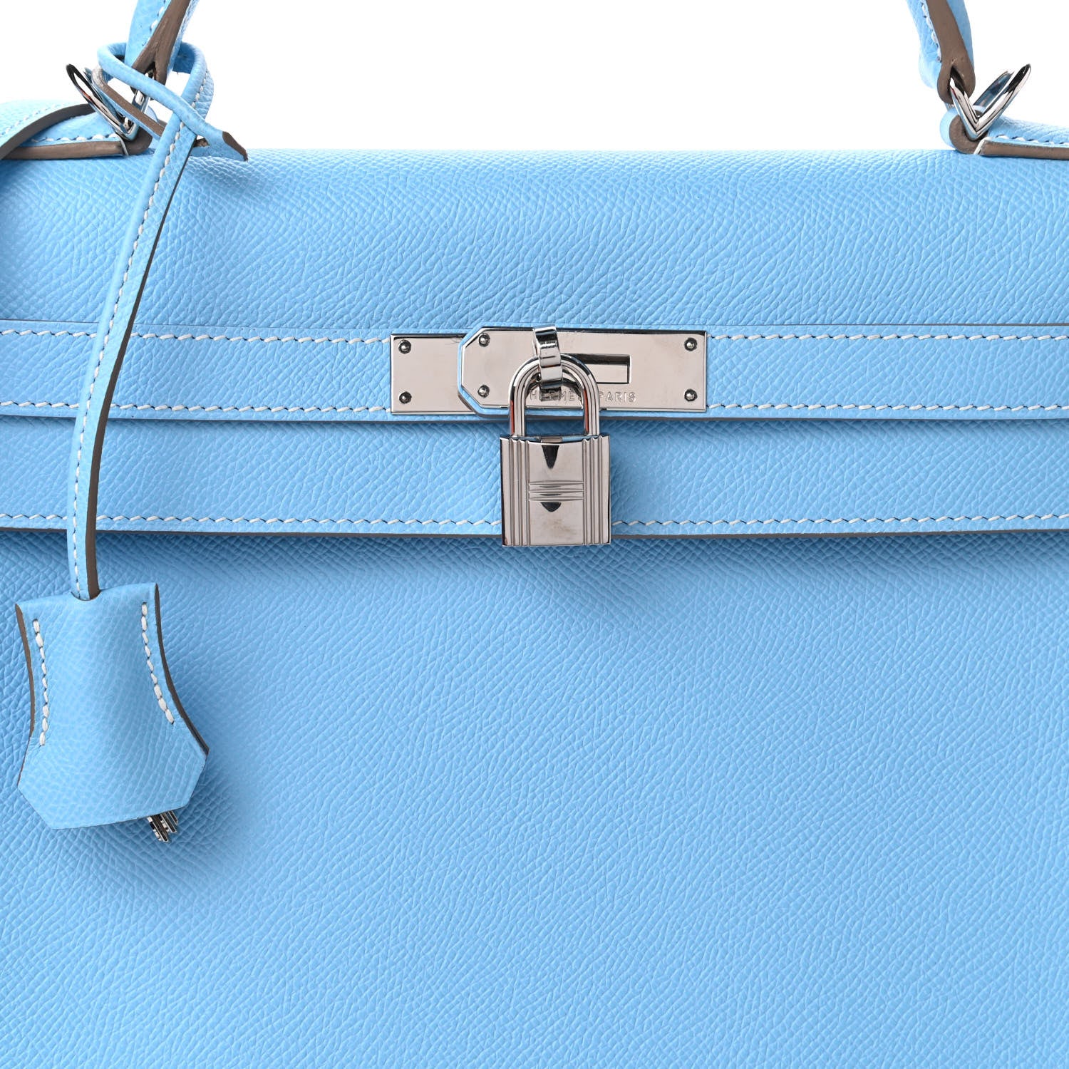 Hermes Epsom Candy Kelly Retourne 32 Celeste Mykonos 10 of 11