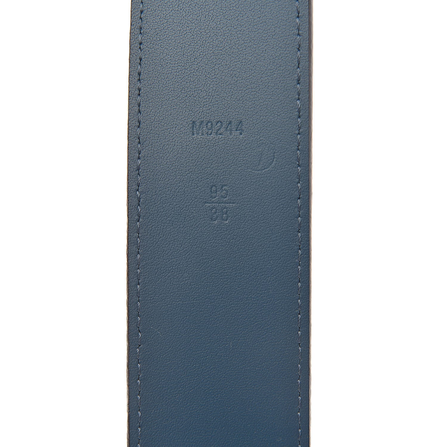 Louis Vuitton Epi 40mm LV Initiales Belt 95 38 Cyan 4 of 6