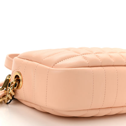 Burberry Lambskin Quilted Mini Lola Camera Bag Peach 8 of 9