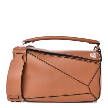 Loewe Calfskin Small Puzzle Bag Tan 1 of 11