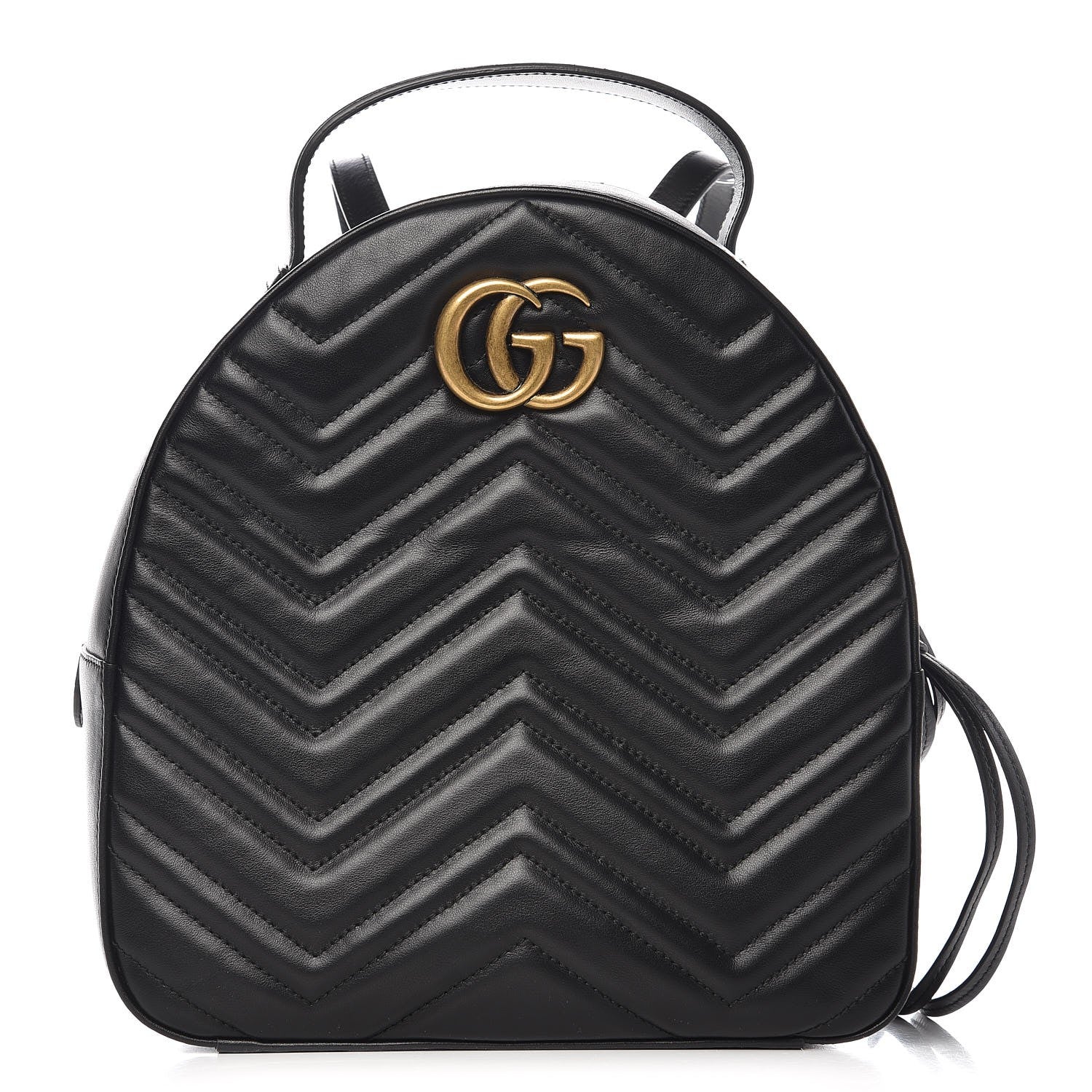 Gucci Calfskin Matelasse GG Marmont Backpack Black 1 of 7