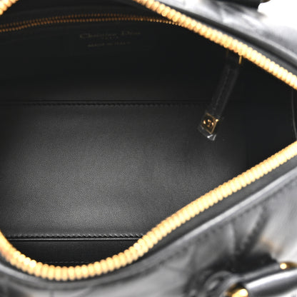 Christian Dior Calfskin Macrocannage Groove 20 Bag Black 5 of 10