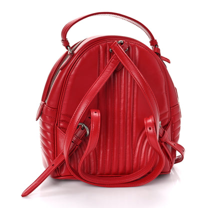 Prada Soft Calfskin Impunture Diagramme Day Backpack Fuoco 2 of 7