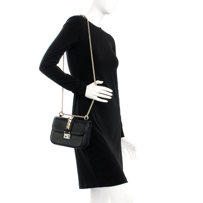 Valentino Garavani Vitello Small Glam Lock Rockstud Flap Black 2 of 6