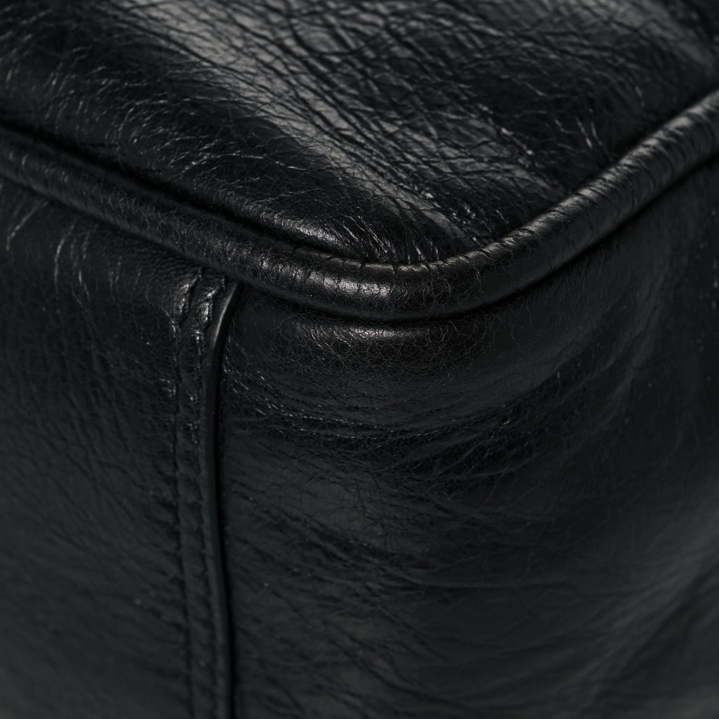 Agneau Medium Blanket Square Tote Black