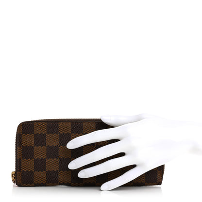 Louis Vuitton Damier Ebene Clemence Wallet Cherry 2 of 10