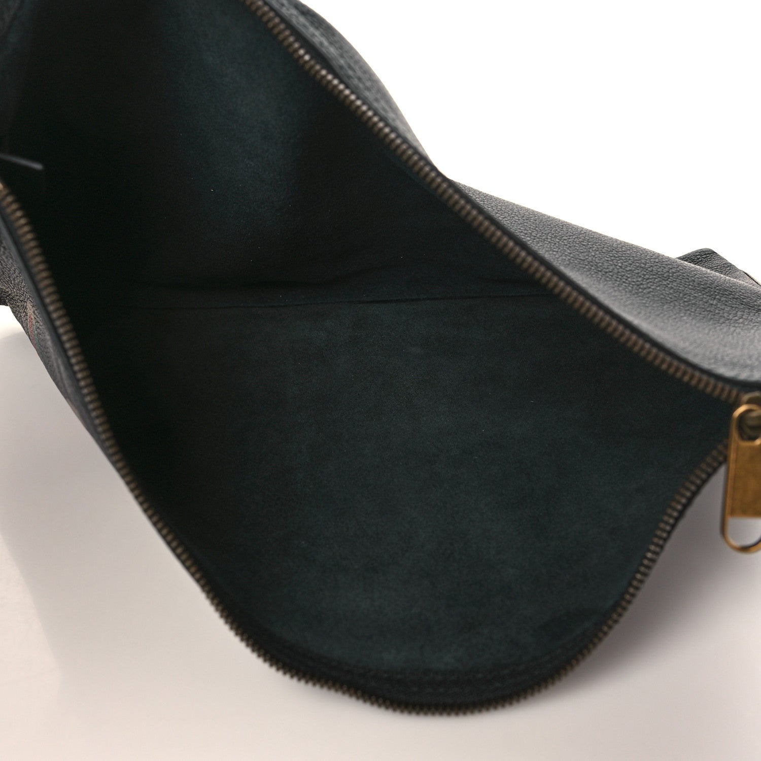 Gucci Pebbled Calfskin Large Logo Portfolio Clutch Black 5 of 7