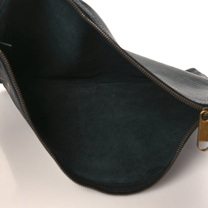Gucci Pebbled Calfskin Large Logo Portfolio Clutch Black 5 of 7