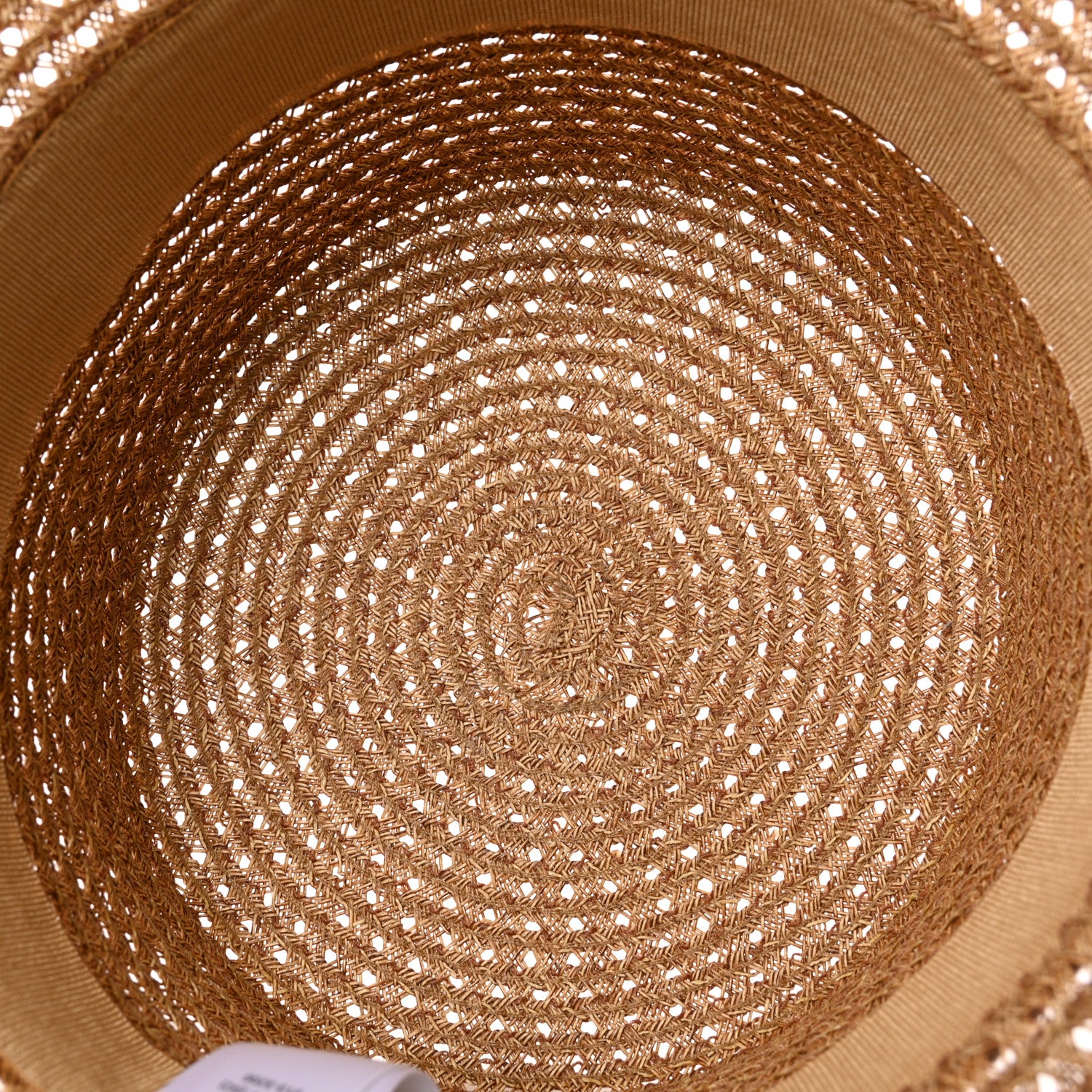 Christian Dior Straw Bucket Hat 59 Natural Rose Des Vents 7 of 9