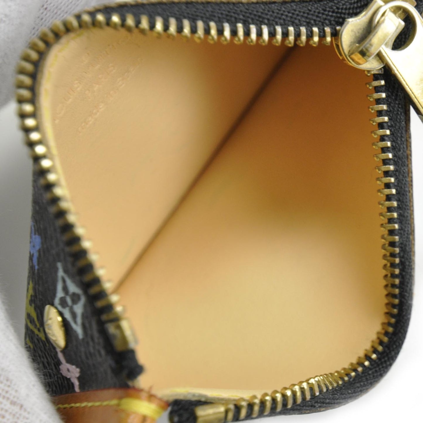 Monogram Multicolor Key Pouch Black