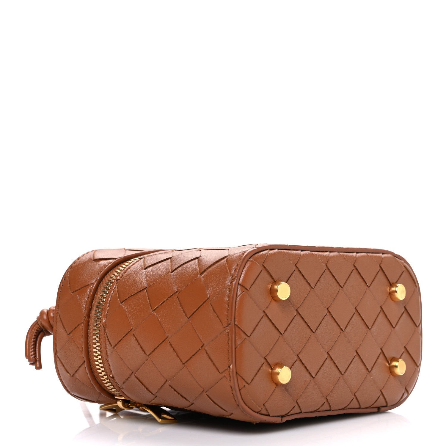 Bottega Veneta Nappa Intrecciato Small Vanity Case Wood 1790624