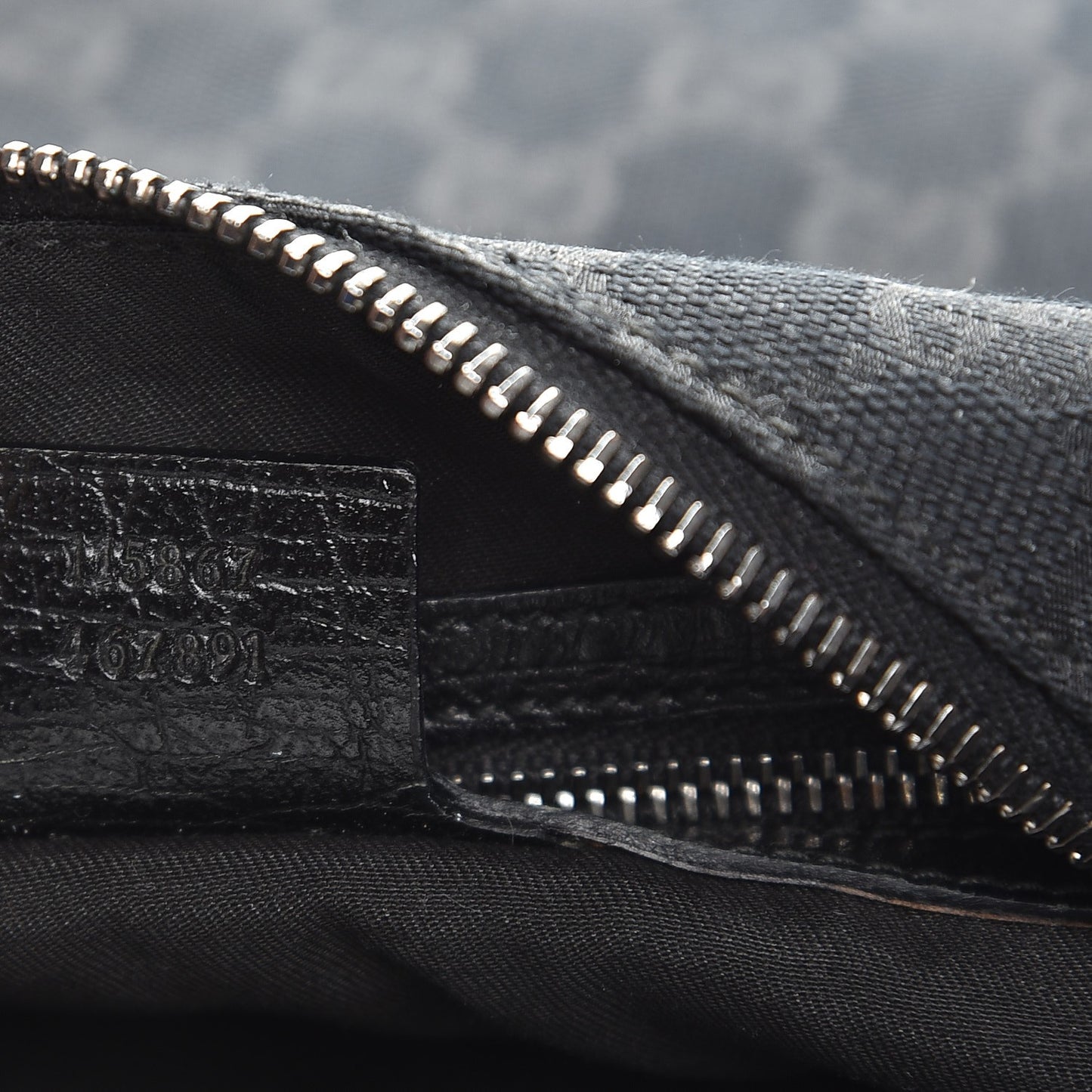 Monogram Medium Horsebit Chain Hobo Black