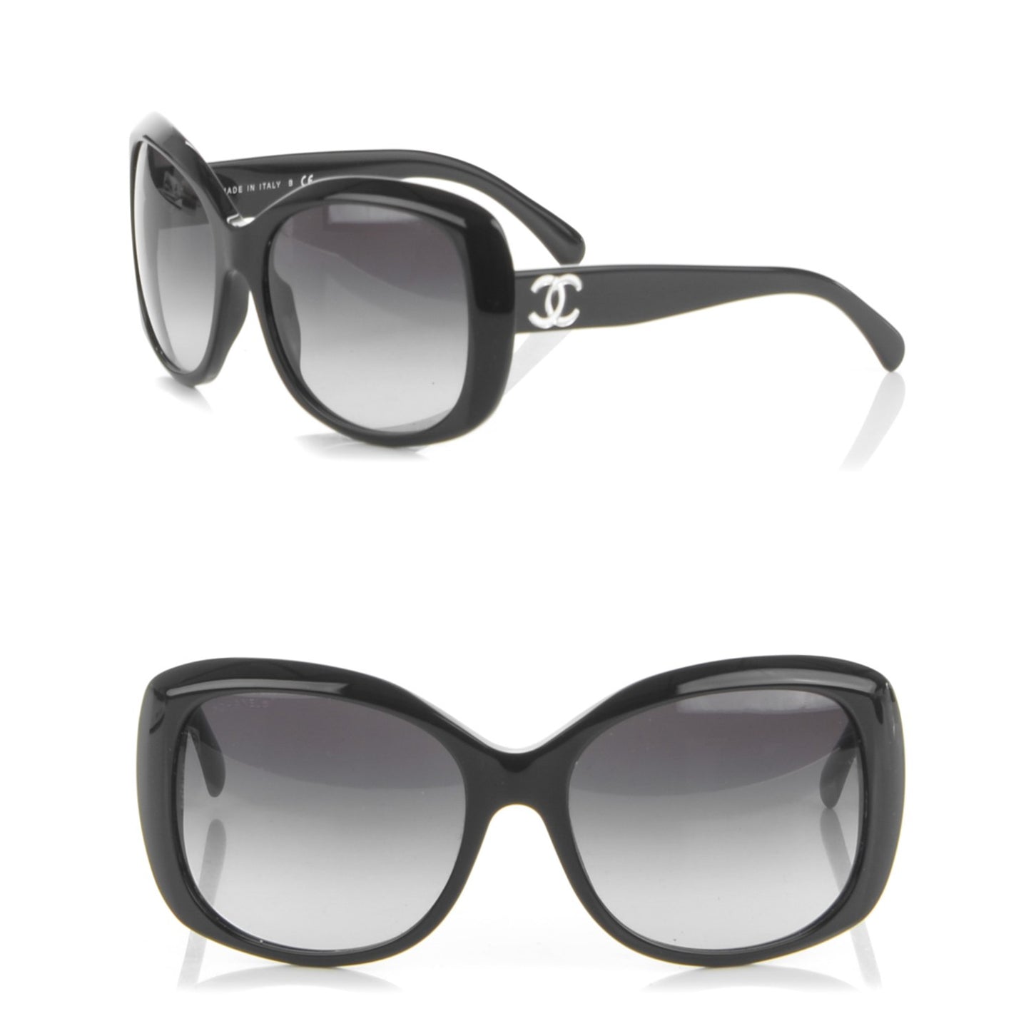 Resin Crystal CC Sunglasses 5183 Black