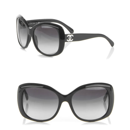 Chanel Resin Crystal CC Sunglasses 5183 Black 1 of 6