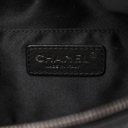 Chanel Lambskin Quilted Banane Waist Bag Fanny Pack Black 6 of 10