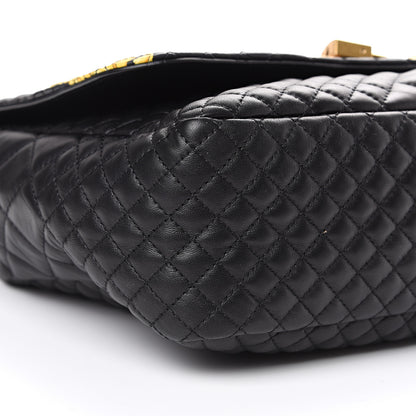 Versace Nappa Quilted Barocco Print Icon Shoulder Bag Black 8 of 9