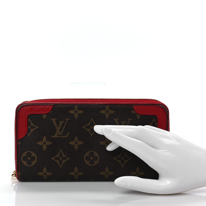 Louis Vuitton Monogram Retiro Zippy Wallet Cherry 3 of 13