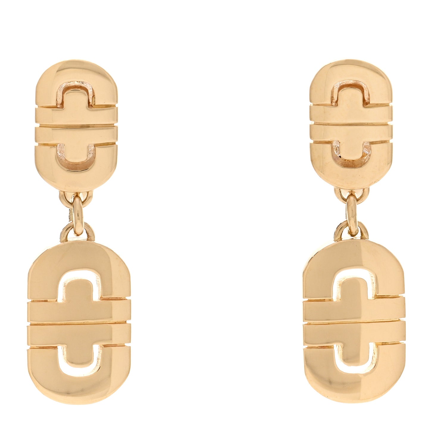 18K Yellow Gold Parentesi Drop Earrings