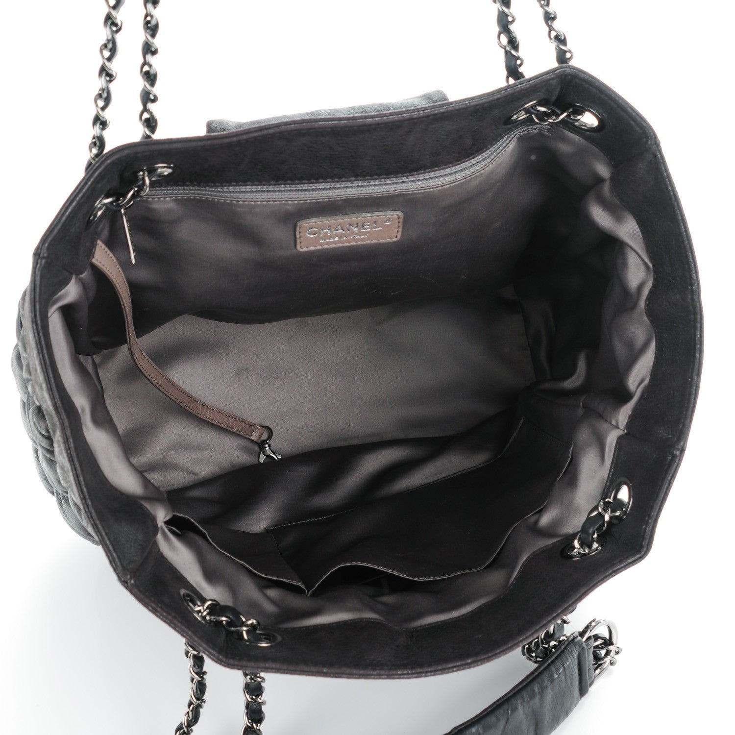 Chanel Lambskin Large Bubble Quilt Tote Black 5 of 8