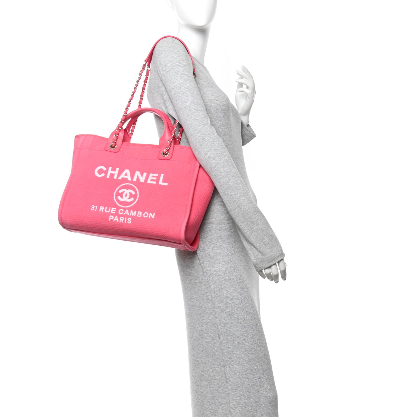 Mixed Fibers Small Deauville Tote  Pink