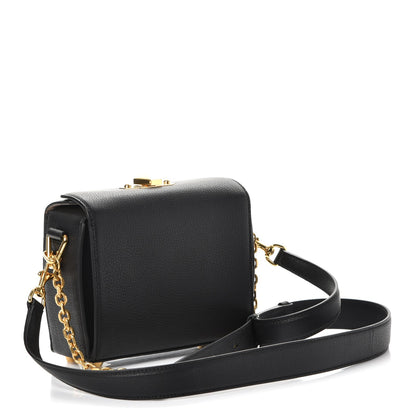 Alexander McQueen Silky Amish Grained Goatskin Box Shoulder Bag 16 Black 4 of 13