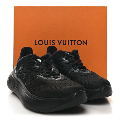 Louis Vuitton Monogram Damier Knit Mens Show Up Sneakers 8.5 Black 8 of 8