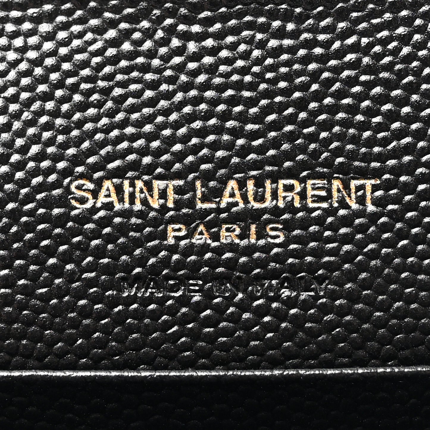 Grain De Poudre Matelasse Chevron Small Monogram Envelope Wallet Black