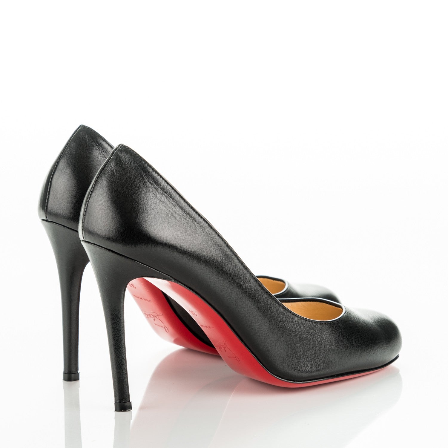 Christian Louboutin Kid Simple 100 Pumps 38 Black 4 of 7