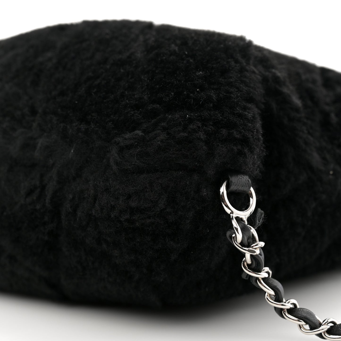 Shearling Lambskin CC Backpack Black