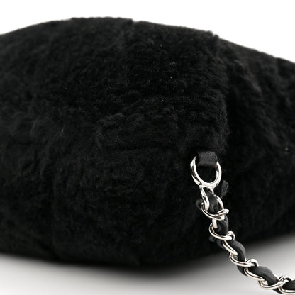 Chanel Shearling Lambskin CC Backpack Black 10 of 11