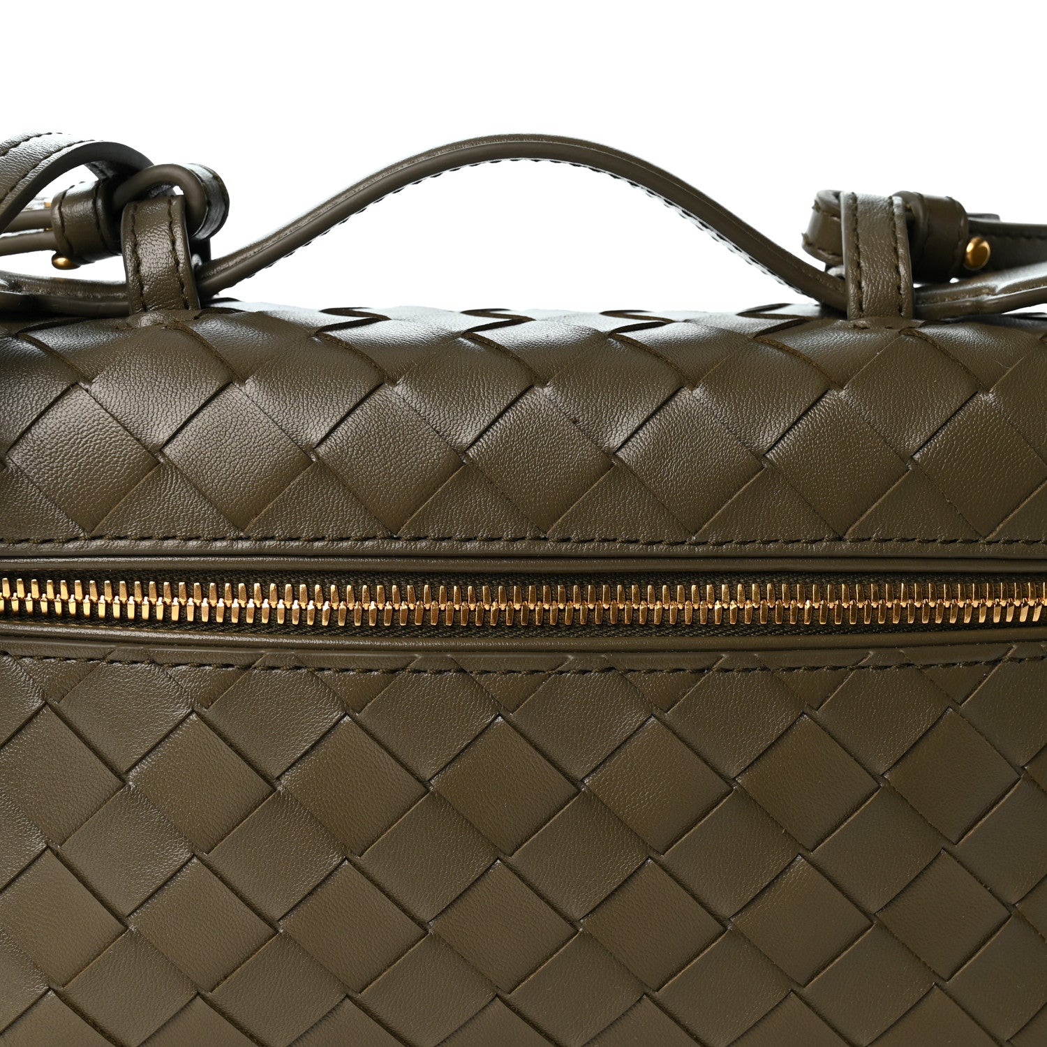 Bottega Veneta Calfskin Intrecciato Bang Bang Vanity Case Cypress 9 of 9