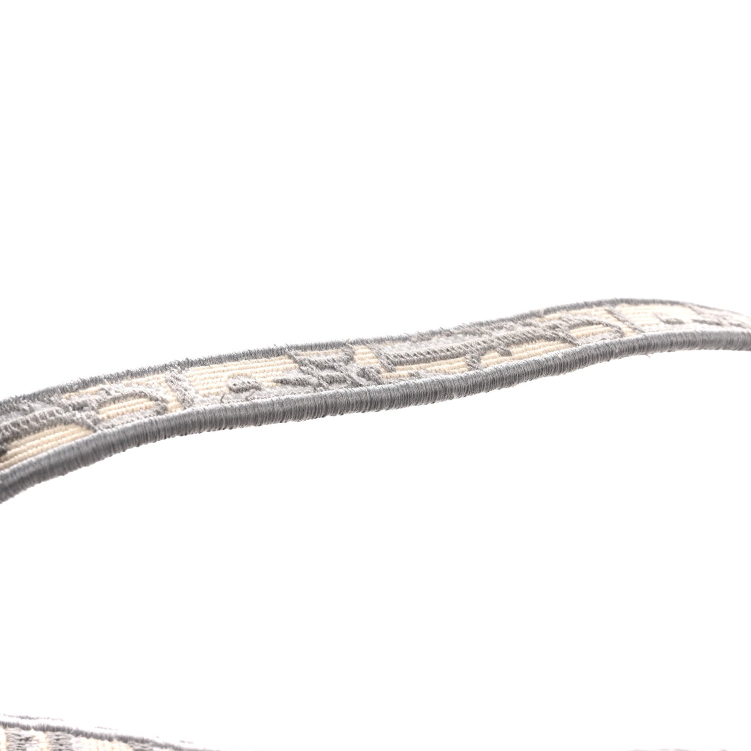 Christian Dior Oblique Embroidered Saddle Bag Gray 12 of 14