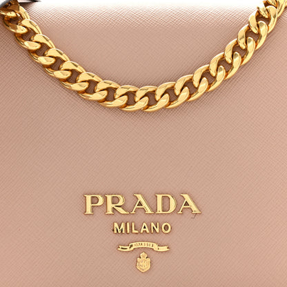 Prada Saffiano Chain Shoulder Bag Cipria 7 of 9
