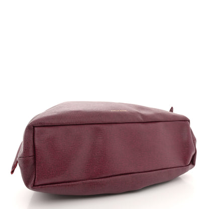 Mansur Gavriel Saffiano Cloud Clutch Claret 4 of 9