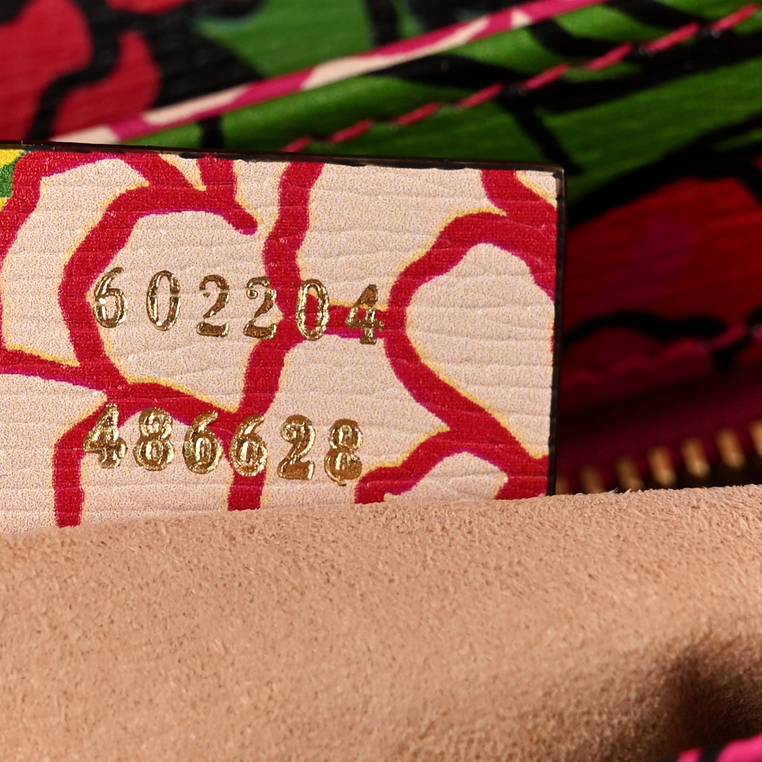 Gucci X KEN SCOTT New Shangai Calfskin Pomponica Print Horsebit 1955 Shoulder Bag  Multicolor Fuxia Pompon 7 of 10