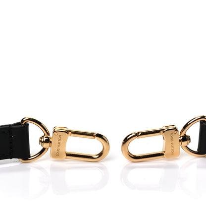 Louis Vuitton Calfskin 16mm Adjustable Shoulder Strap Black 3 of 3